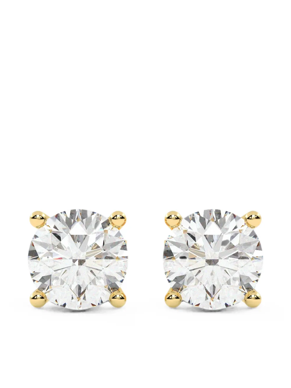 Diamond Essentials diamond-solitaire stud earrings - Oro