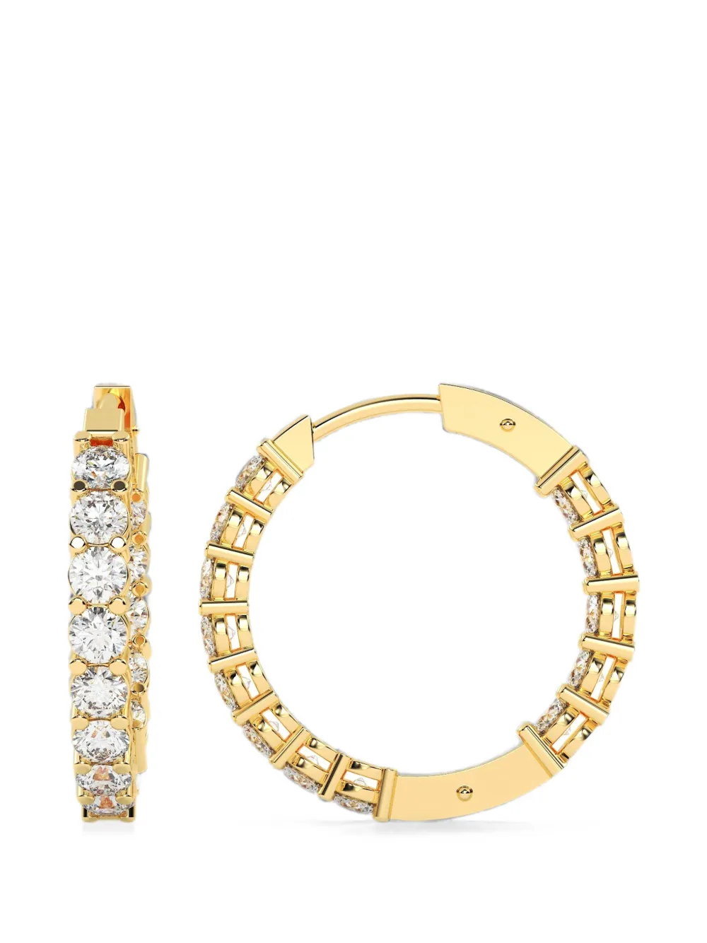 Diamond Essentials diamond hoop earrings - Oro