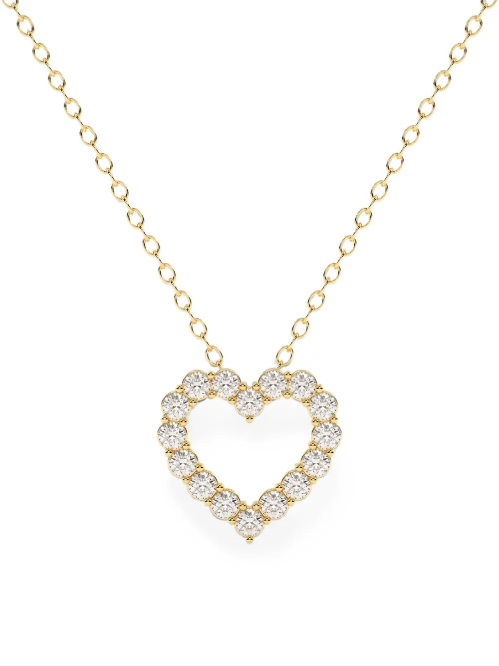Diamond Essentials heart diamond necklace - Gold