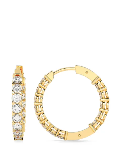 Diamond Essentials diamond hoop earrings