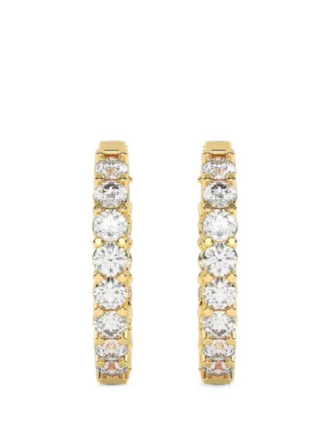 Diamond Essentials diamond hoop earrings