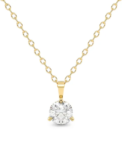 Diamond Essentials collar con dije de zafiro y diamantes en pavé