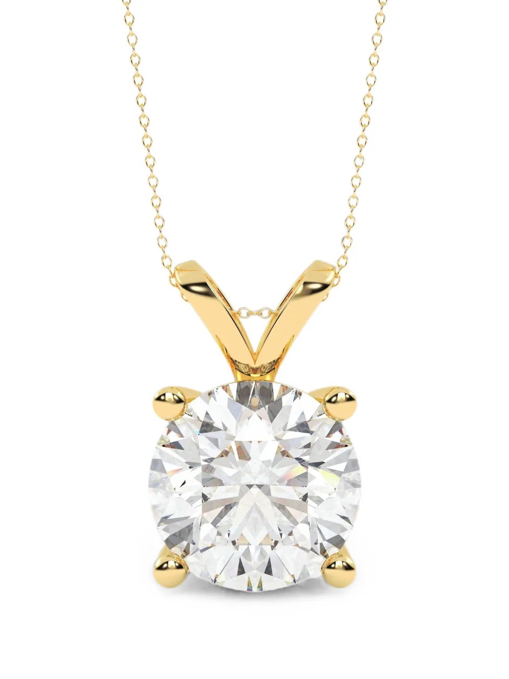 Diamond Essentials diamond solitaire necklace - Gold