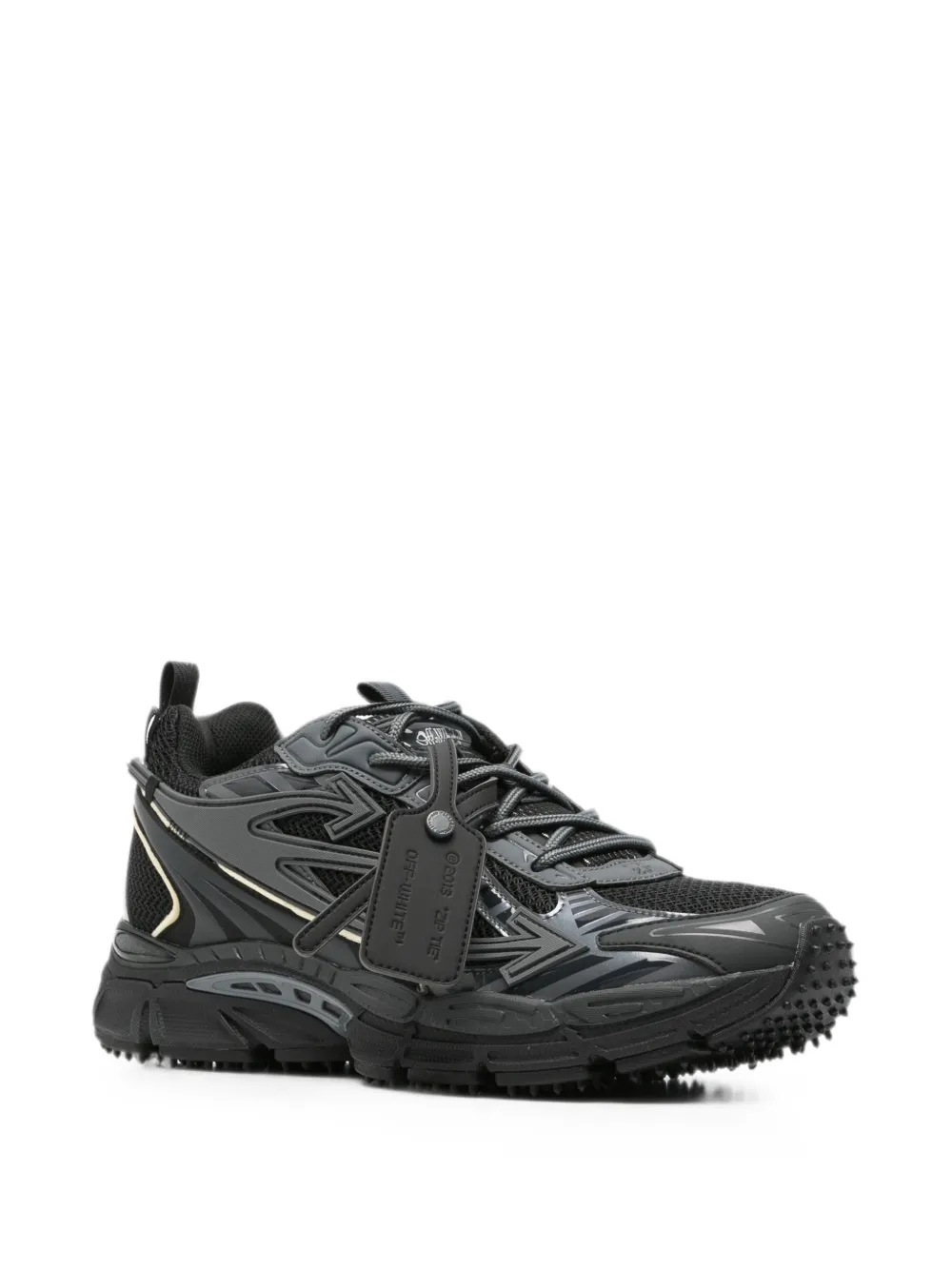 Off-White Be Right Back panelled sneakers Zwart