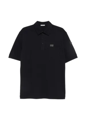 Moncler ストライプディテール ポロシャツ | ブラック | FARFETCH JP
