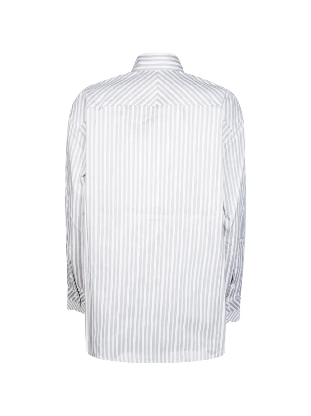 Victoria Beckham Gestreepte blouse met zakdetail Wit
