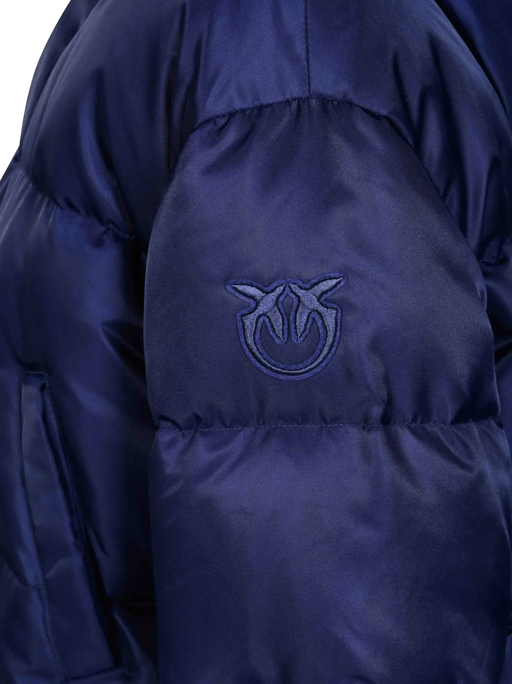 PINKO Donsjack met afwerking van imitatiebont Blauw