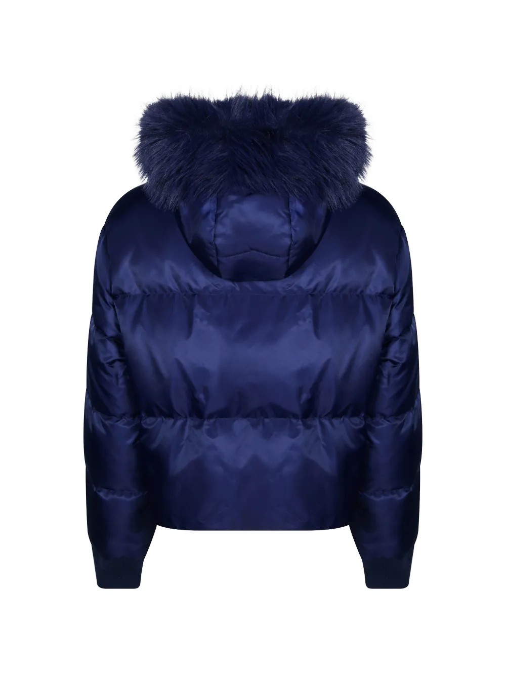 PINKO Donsjack met afwerking van imitatiebont Blauw