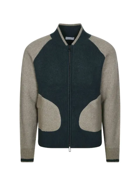 Paolo Pecora two-tone ribbed-knit cardigan