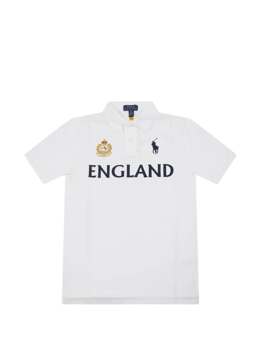 POLO RALPH LAUREN KIDS logo-embroidered polo shirt - Weiß