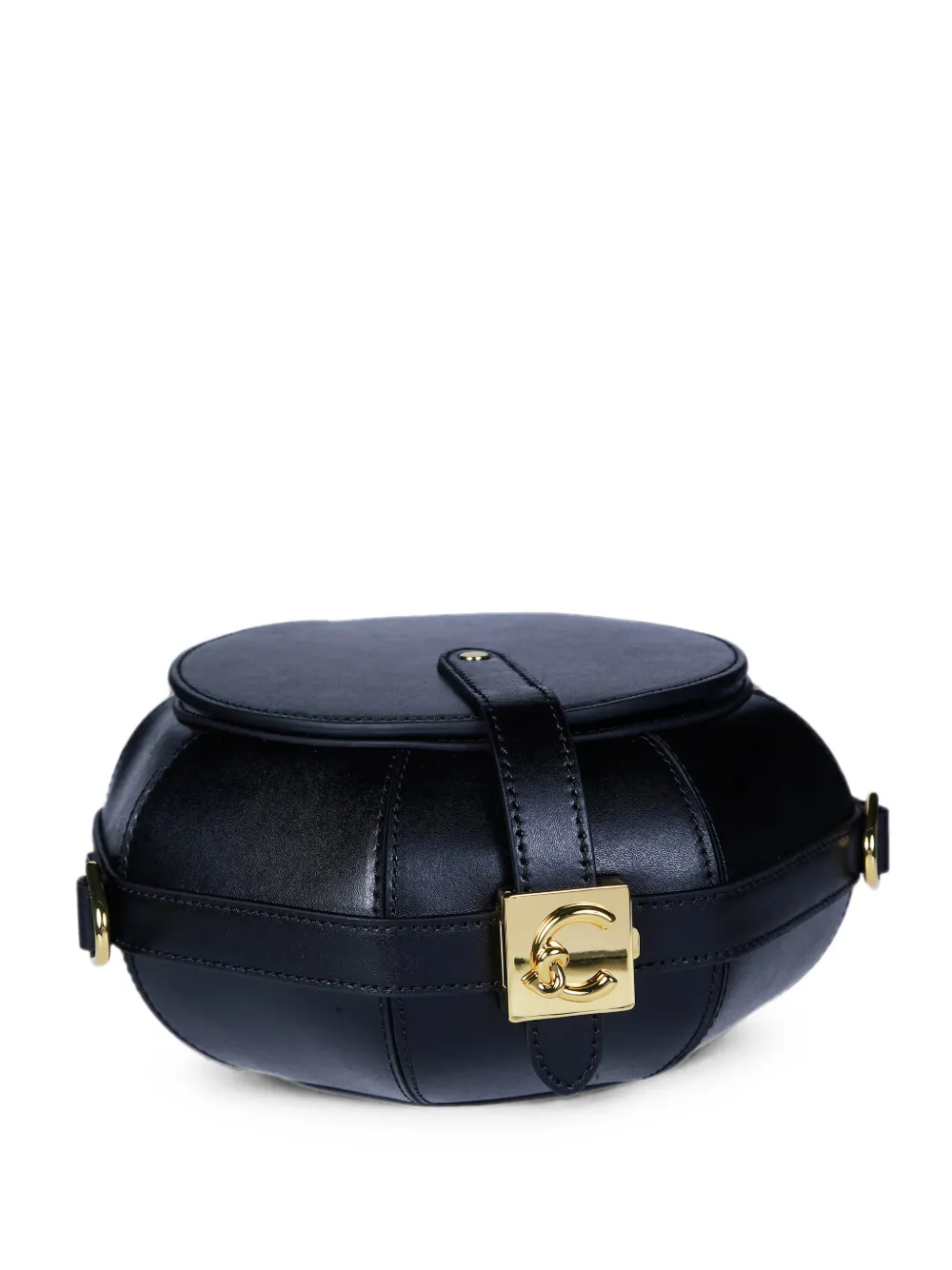 Coccinelle Sewing Box leather clutch bag - Schwarz