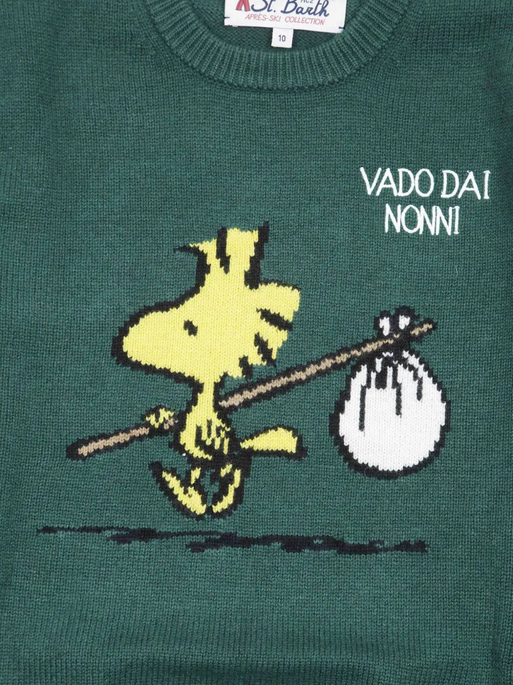 MC2 Saint Barth Kids Woodstock-intarsia sweater Groen