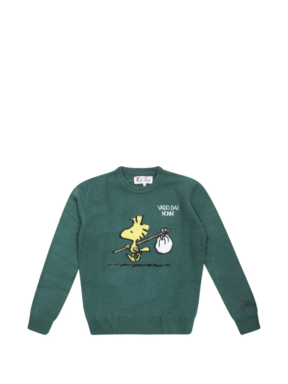 MC2 Saint Barth Kids Woodstock-intarsia sweater Groen