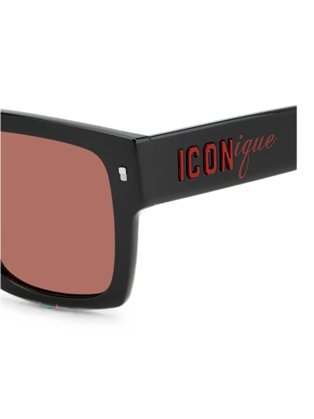 DSQUARED2 EYEWEAR ICONique zonnebril met vierkant montuur Zwart