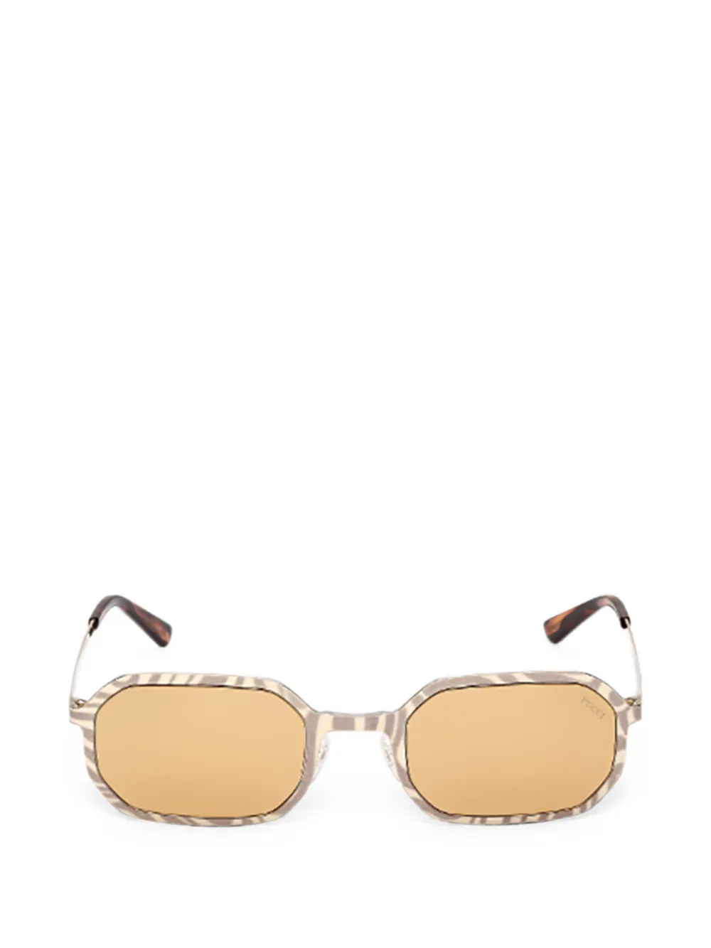 Pucci Geometric-frame Sunglasses In Gold