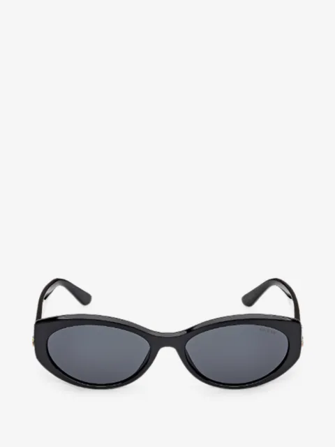 GUESS EYEWEAR logo-plaque oval-frame sunglasses