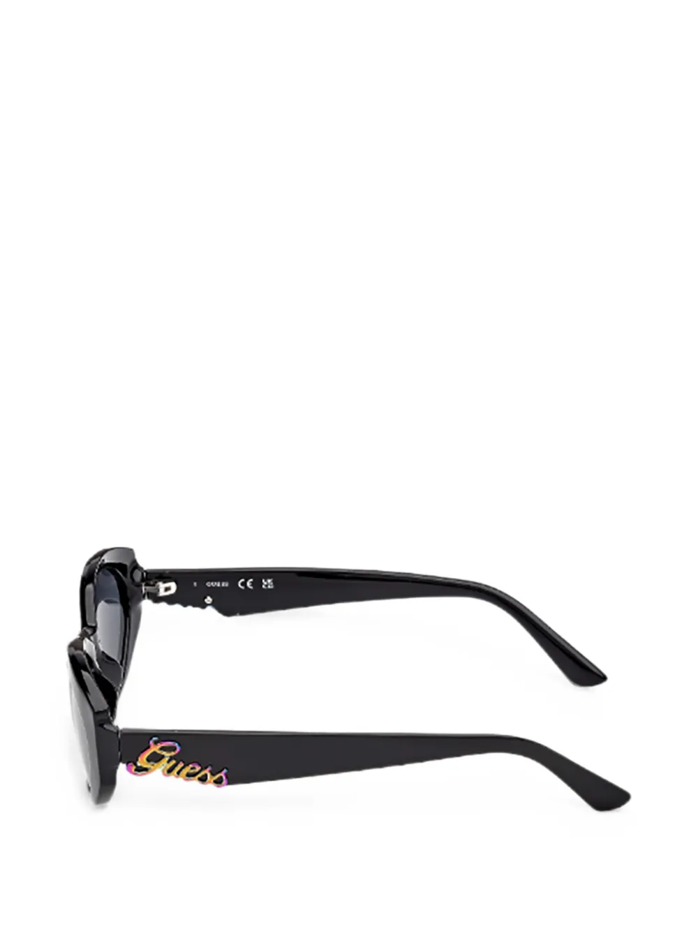 GUESS EYEWEAR Zonnebril met ovalen montuur Zwart