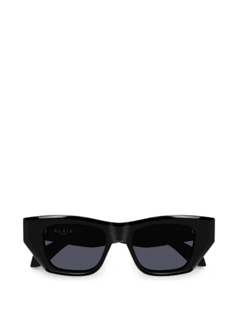 azzedine alaïa geometric-frame sunglasses