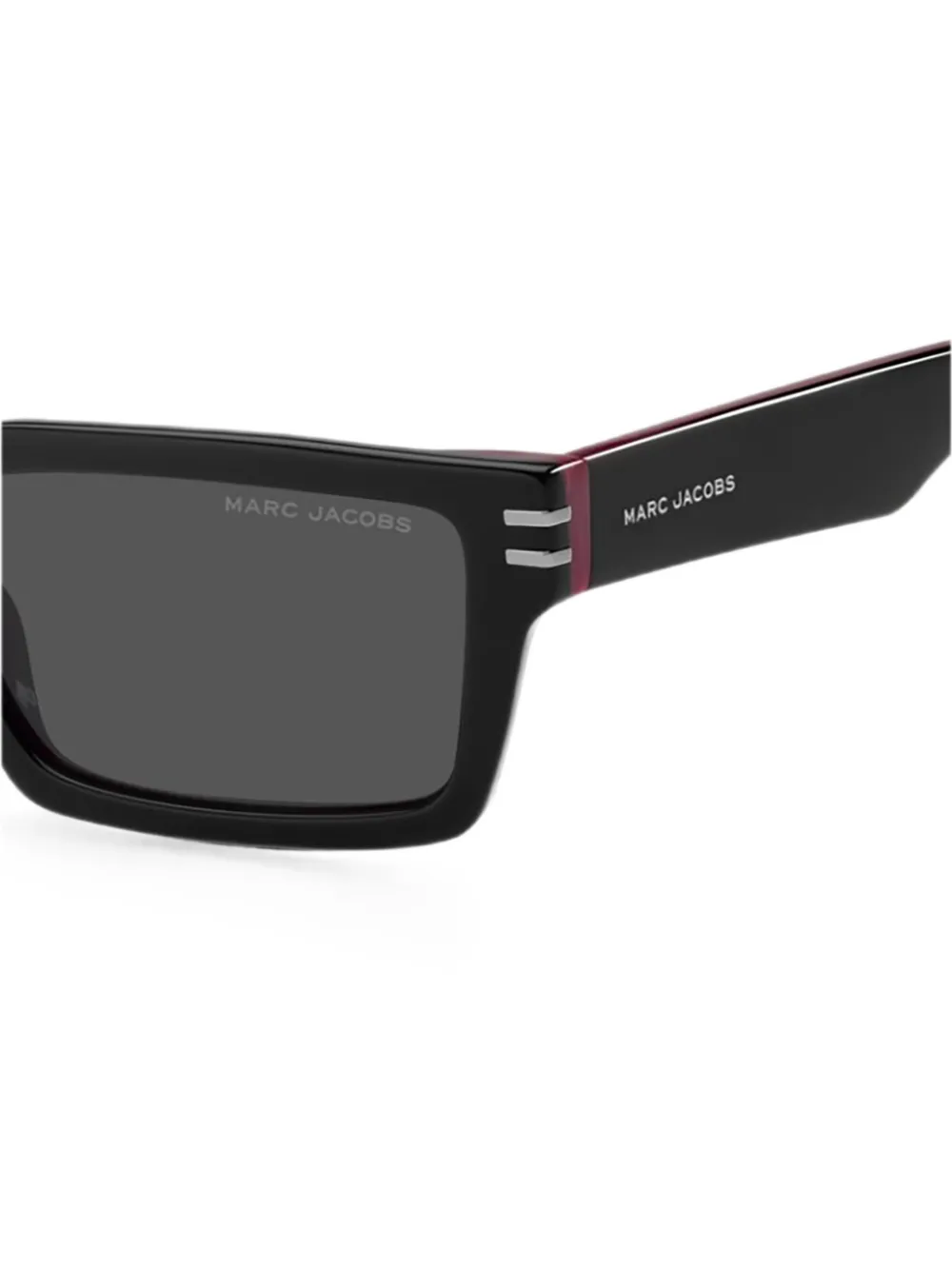 Marc Jacobs Eyewear Zonnebril met rechthoekig montuur Zwart