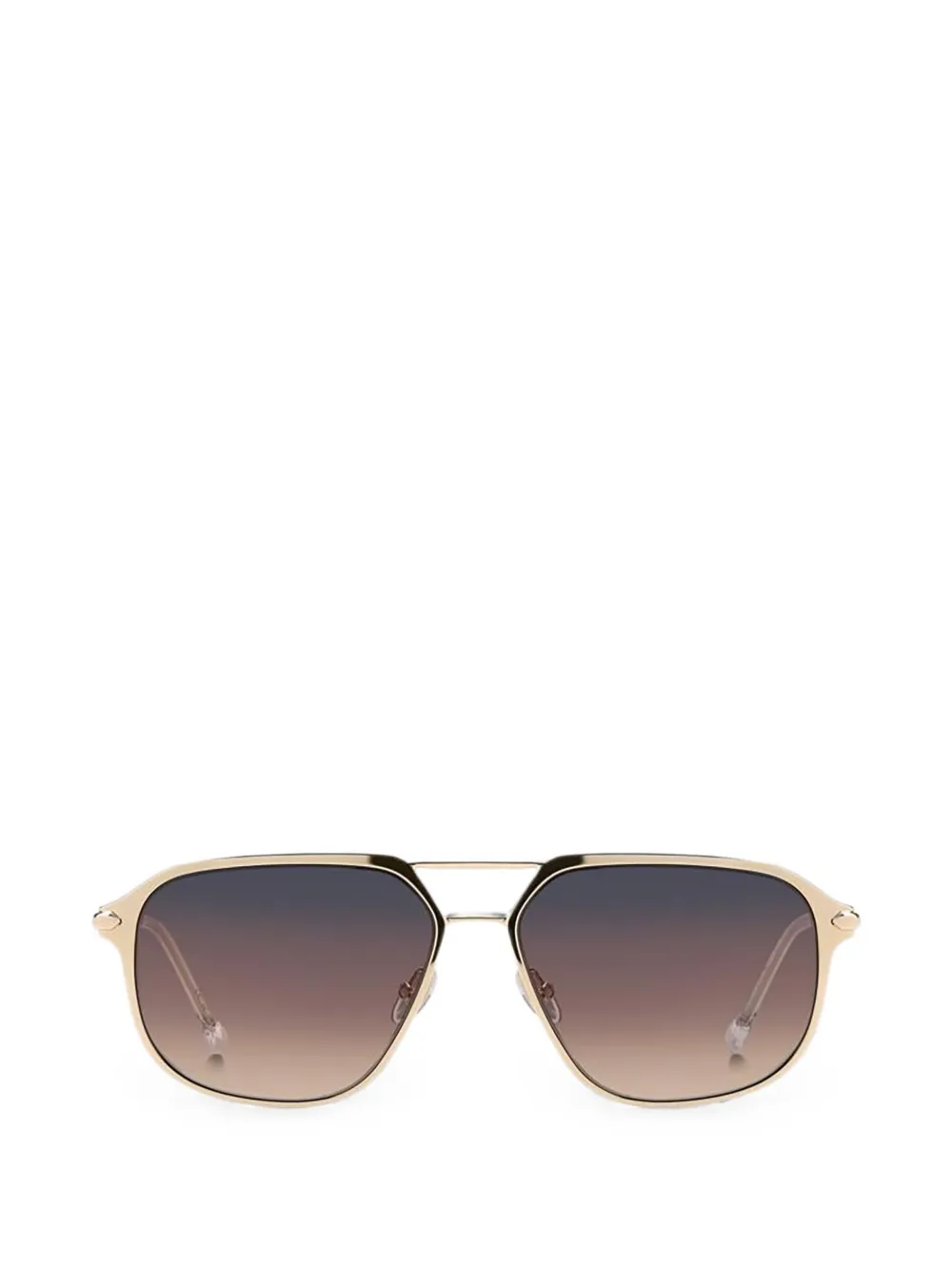 Isabel Marant Eyewear gradient-lens pilot-frame sunglasses - Oro