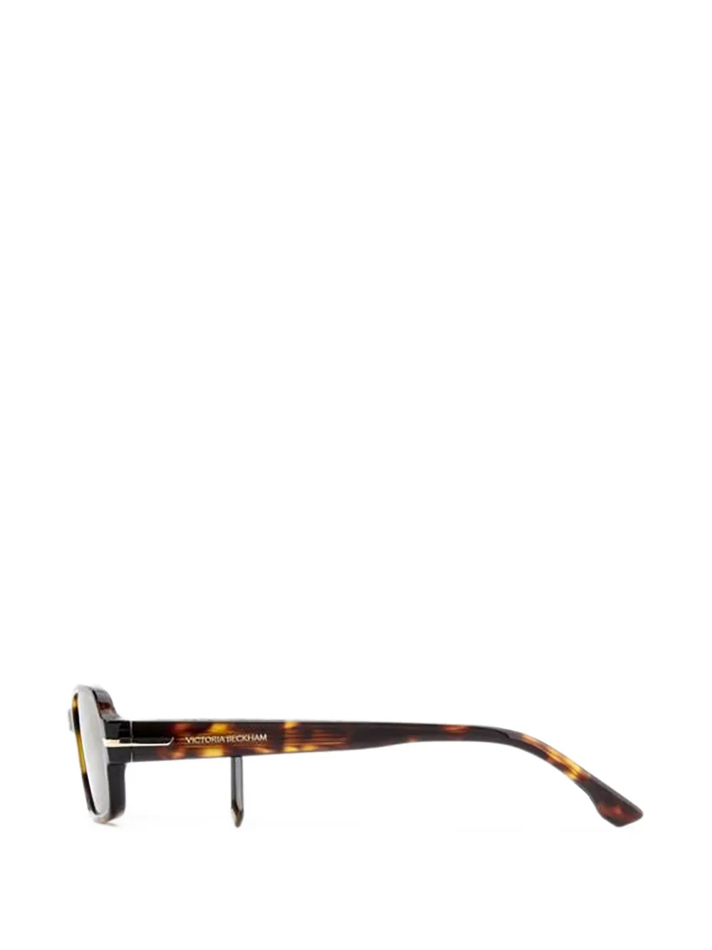 Victoria Beckham Eyewear Zonnebril met rechthoekig montuur Bruin