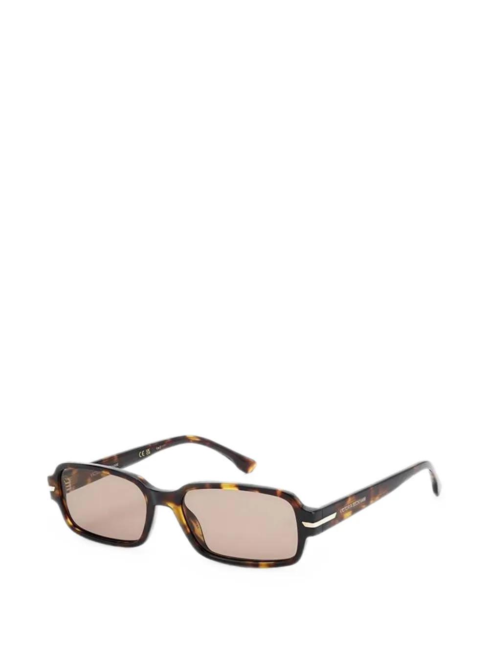 Victoria Beckham Eyewear Zonnebril met rechthoekig montuur Bruin