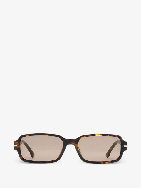 Victoria Beckham Eyewear Eckige Sonnenbrille in Schildpattoptik