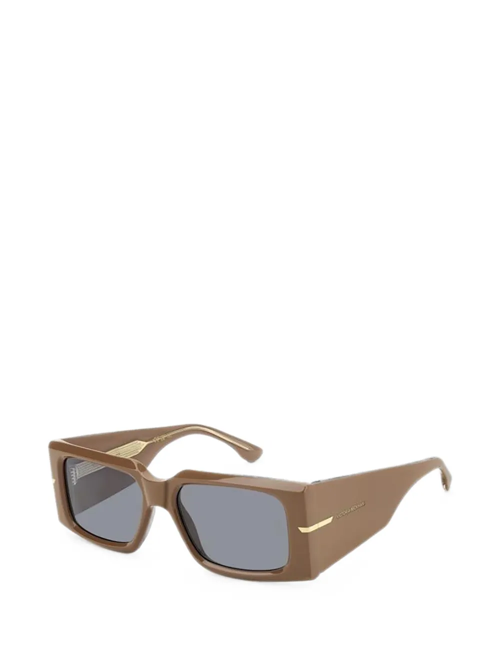 Victoria Beckham Eyewear Zonnebril met rechthoekig montuur Bruin
