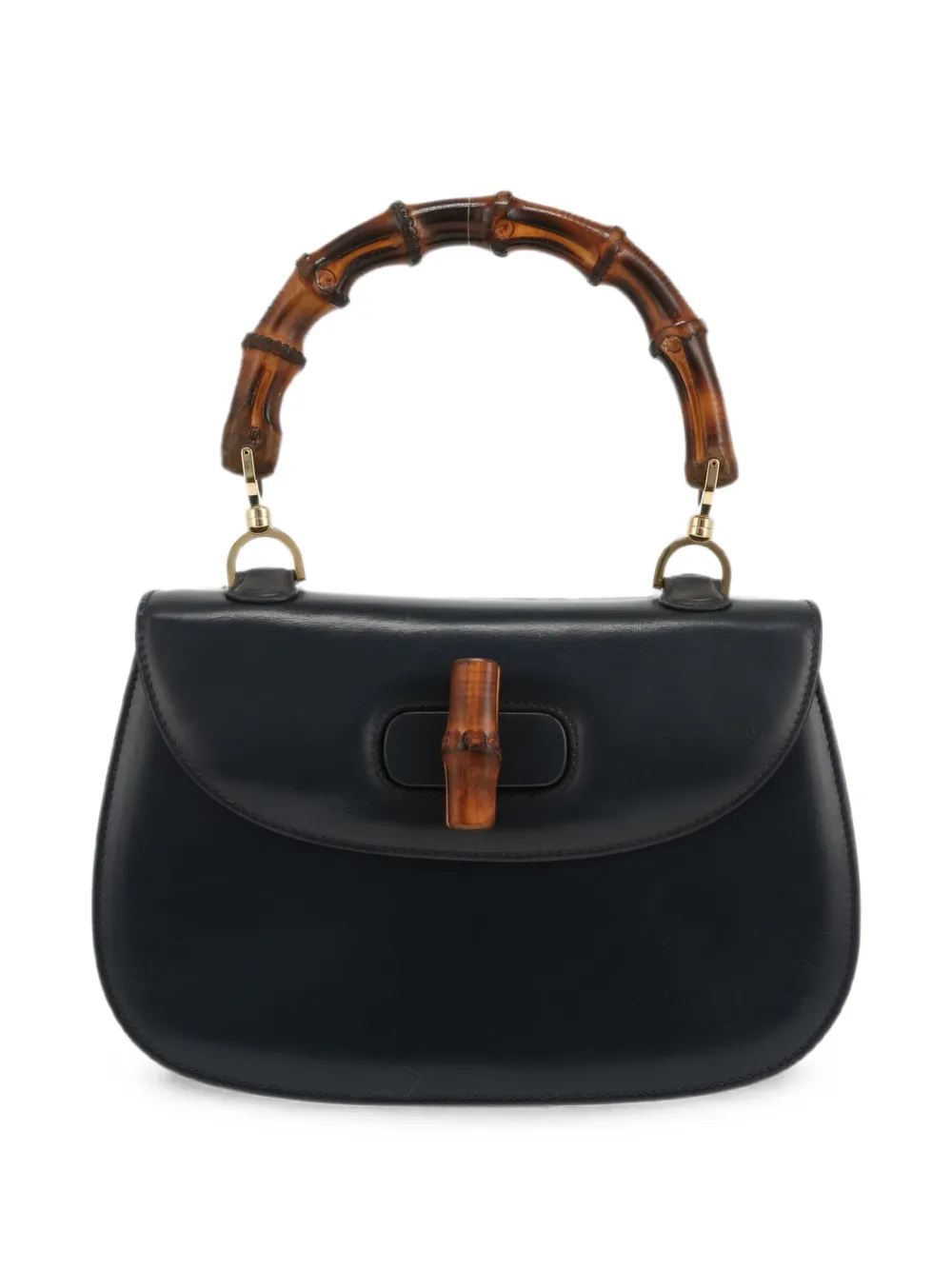 Gucci Pre-Owned 1990s Bamboo shoulder bag - Blu