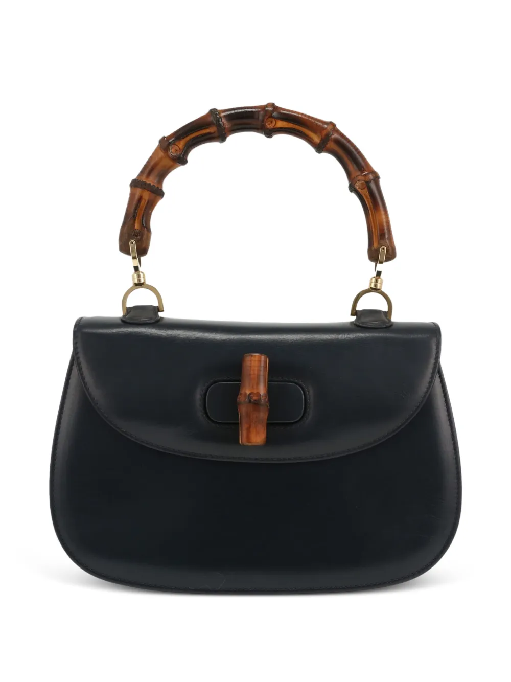 Gucci Pre-Owned 1990s Bamboo shoulder bag - Blu