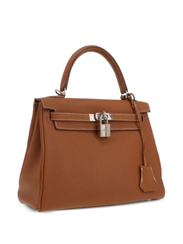 Hermès Pre-Owned 2021 Kelly 25 Handbag | Brown | FARFETCH