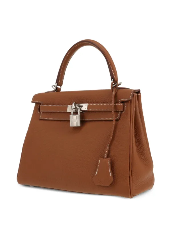 Hermès Pre-Owned 2021 Kelly 25 Handbag | Brown | FARFETCH