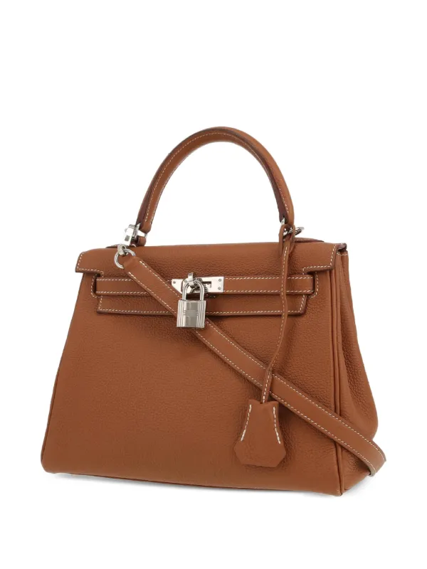 Hermès Pre-Owned 2021 Kelly 25 Handbag | Brown | FARFETCH