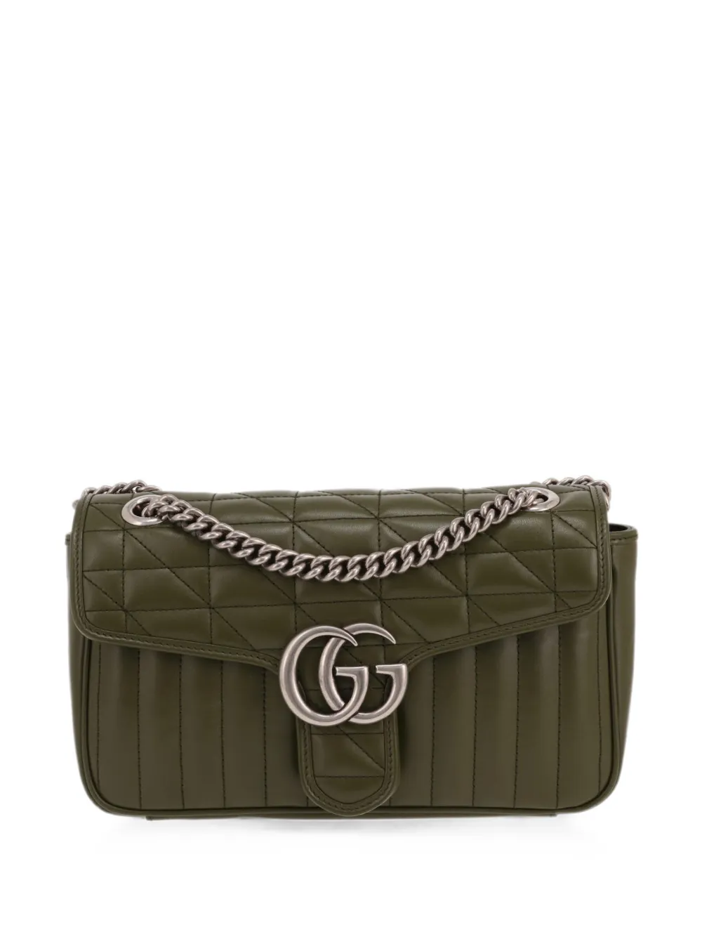 Gucci Pre-Owned 2020's GG Marmont quilted shoulder bag - Verde
