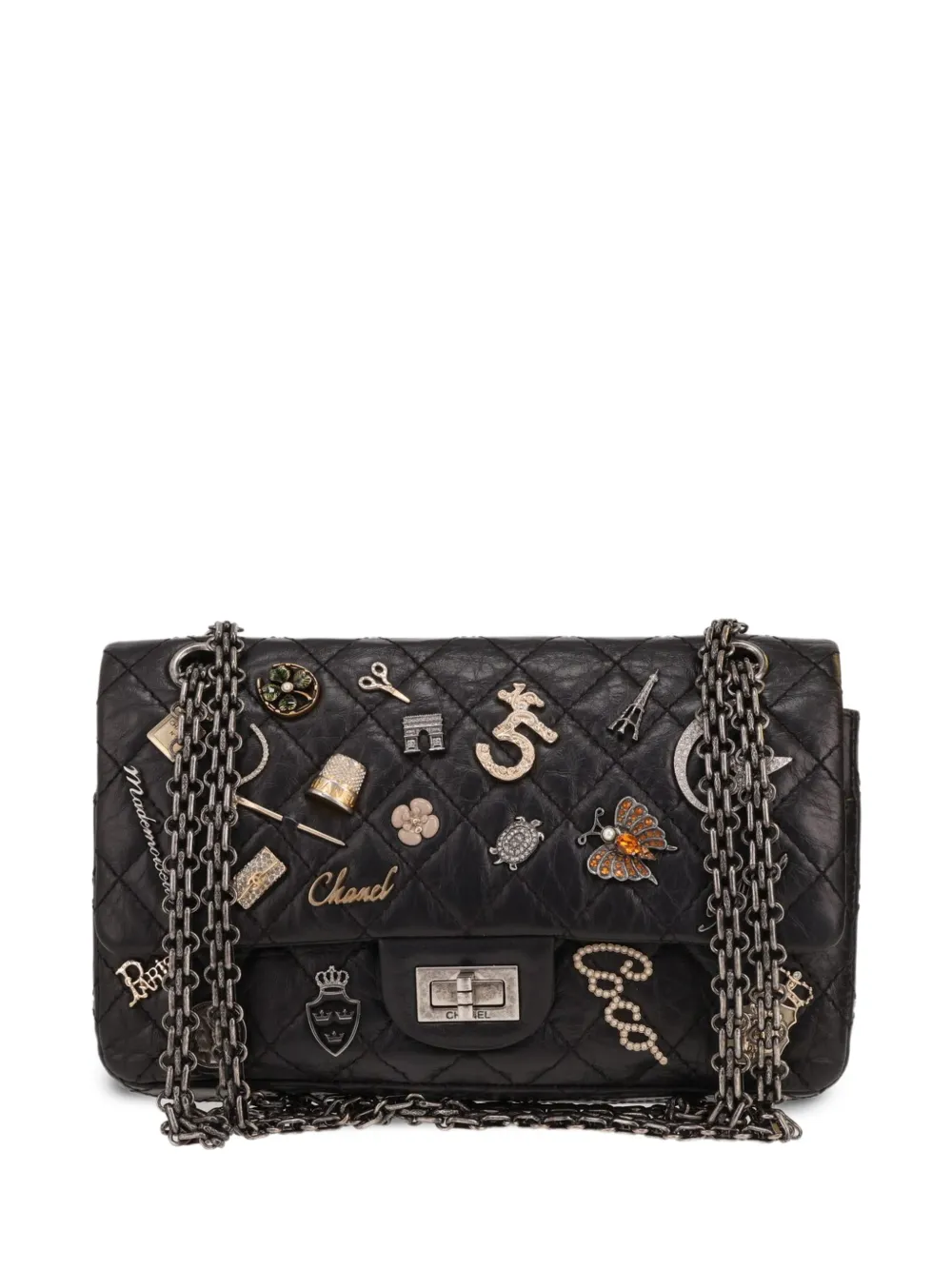 CHANEL Pre-Owned 2016 2.55 Charms shoulder bag - Schwarz