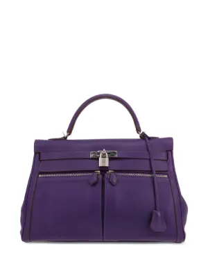 Hermès Pre-Owned 2018 ケリー28 ルトゥルネ スイフト パラジウム