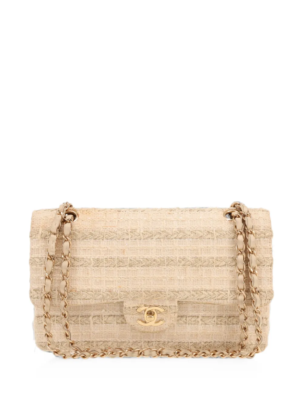 CHANEL Pre-Owned 2004 Timeless Classic tweed handbag - Toni neutri
