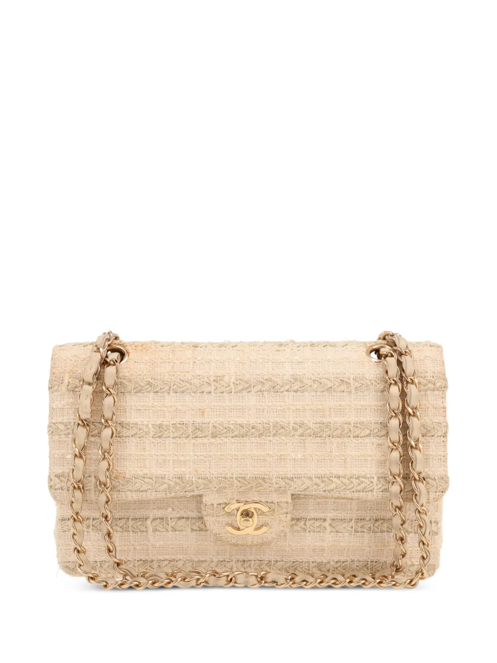 CHANEL Pre-Owned 2004 Timeless Classic tweed handbag - Toni neutri