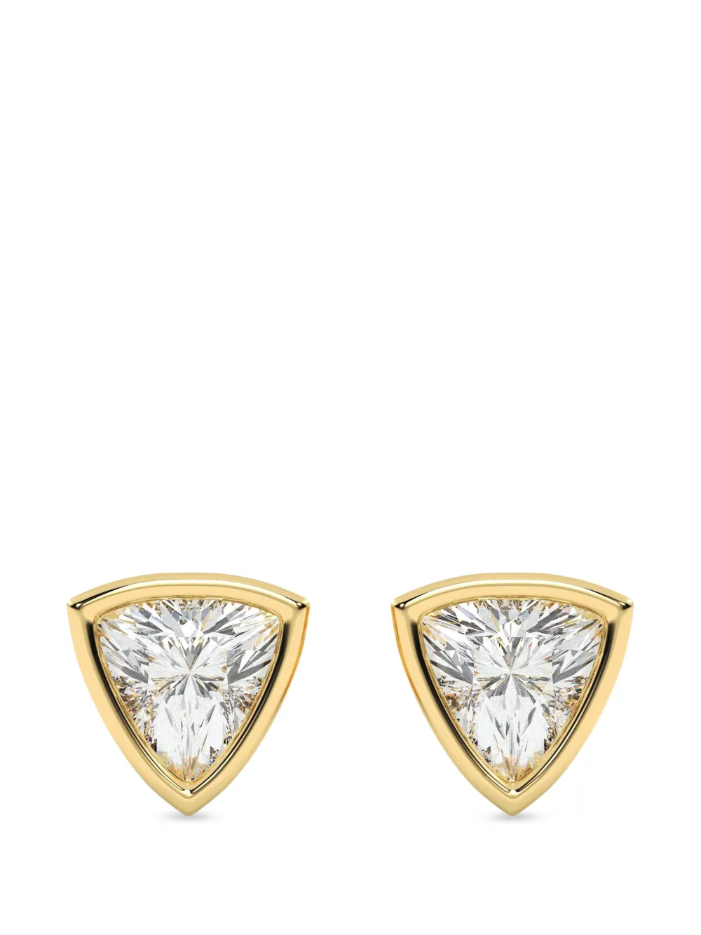 Diamond Essentials lab-grown diamond trillion-cut earrings - Oro