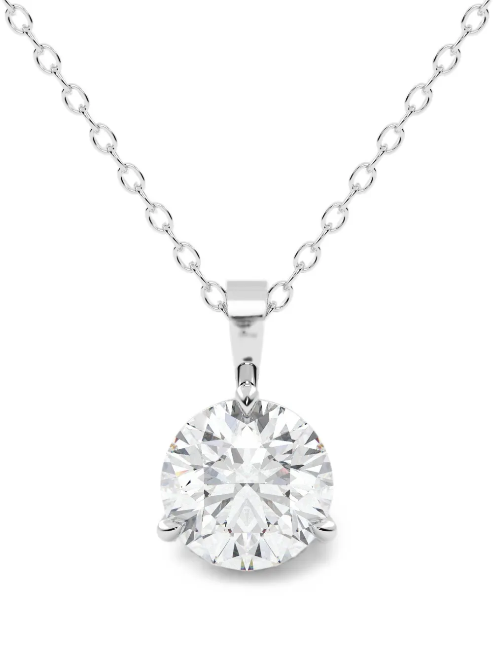 Diamond Essentials lab-grown diamond solitaire necklace - Silber