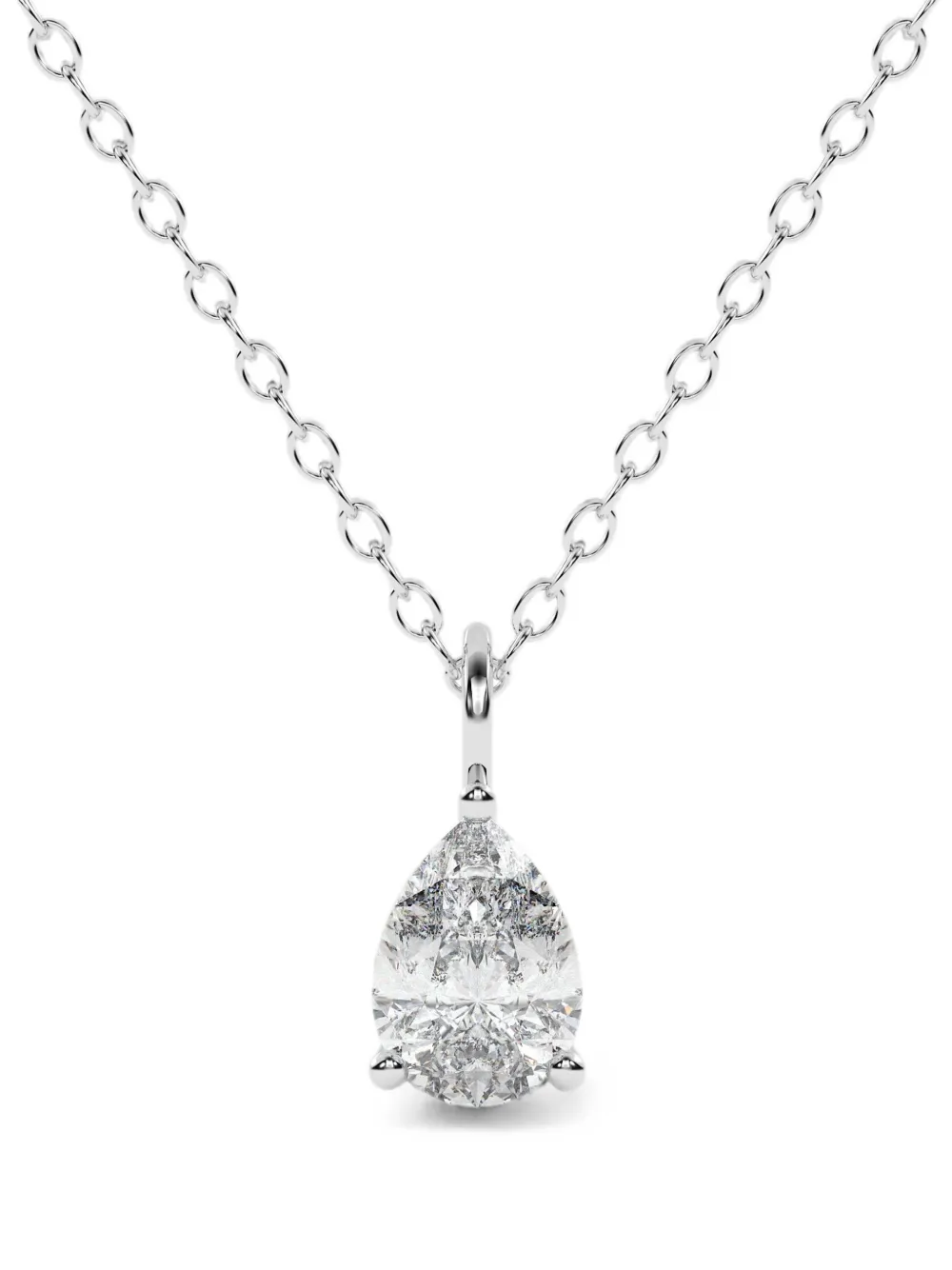 Diamond Essentials lab-grown diamond solitaire necklace - Argento