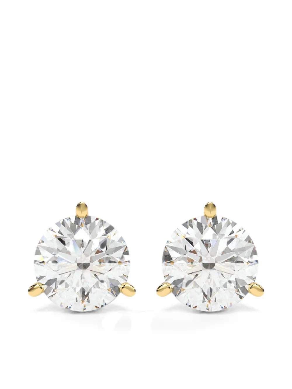 Diamond Essentials Martini-set lab-grown diamond solitaire earrings - Oro