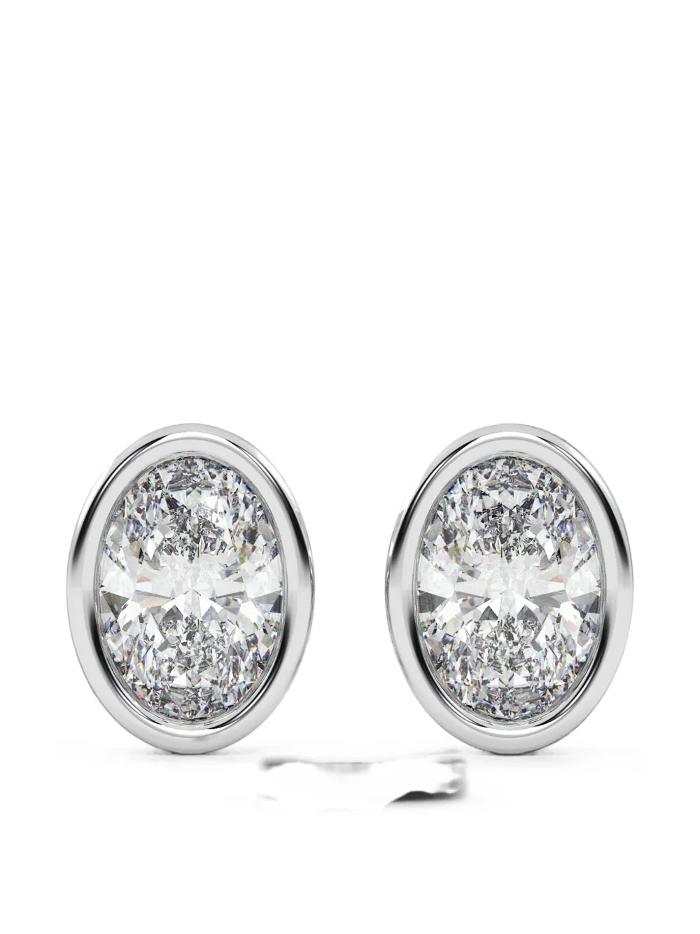 Diamond Essentials diamond bezel earrings