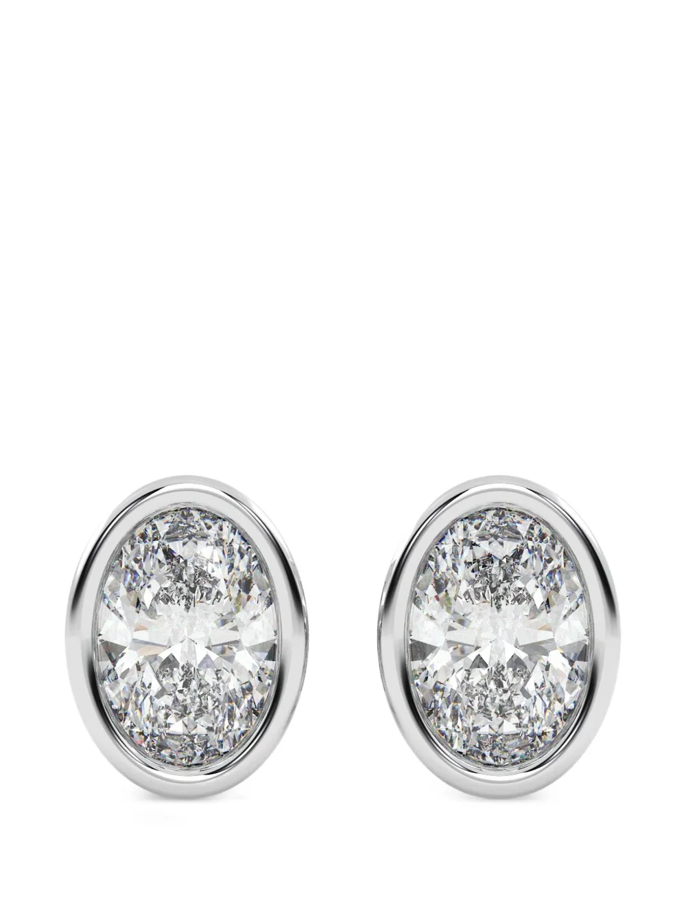 Diamond Essentials diamond bezel earrings