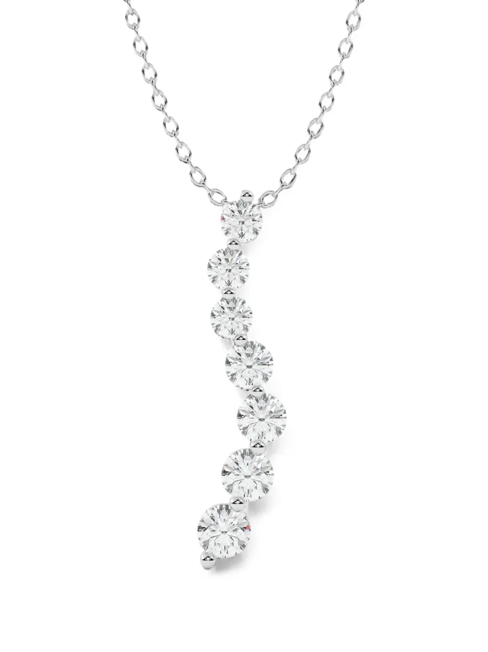 Diamond Essentials Journey diamond necklace - Argento
