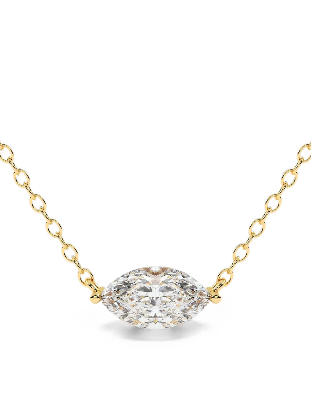 Diamond Essentials marquise-cut diamond necklace - Gold