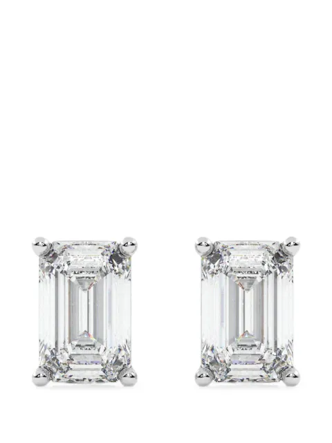 Diamond Essentials emerald-cut diamond stud earrings