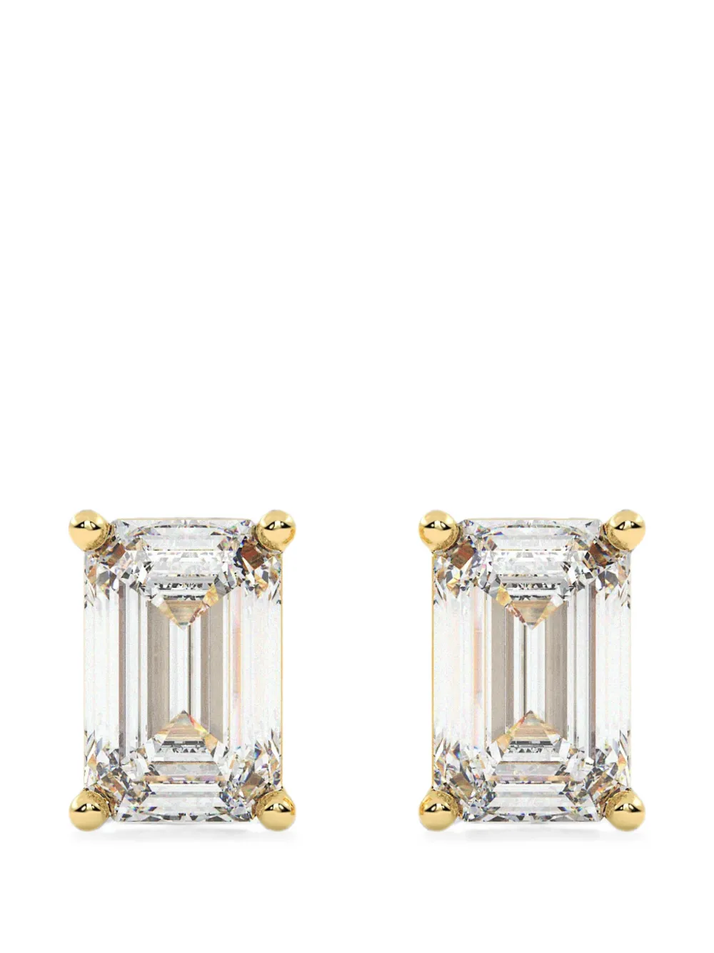 Diamond Essentials emerald-cut diamond earrings - Oro