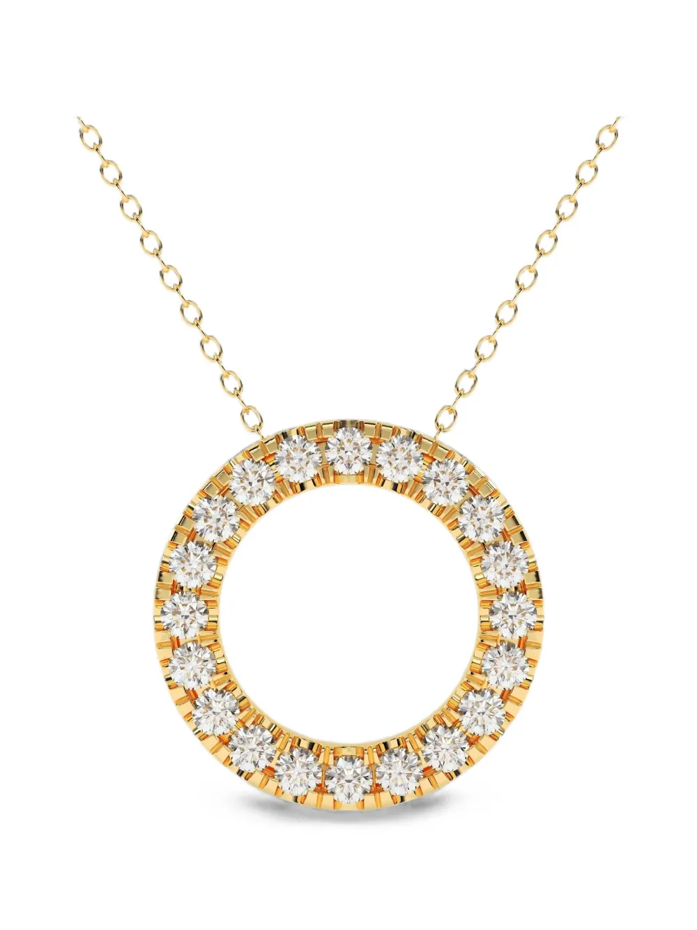 Diamond Essentials diamond circle necklace - Gold