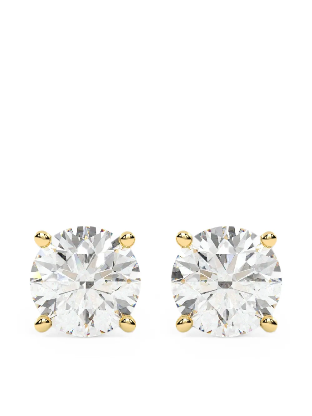 Diamond Essentials laboratory-grown diamond solitaire earrings - Oro